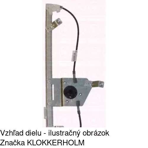 Mechanizmus sťahovania okna elektrický bez motora POLCAR 2331PSG4E