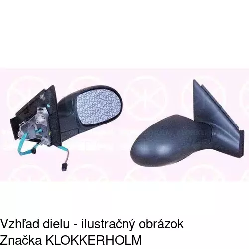 Rám vonkajšieho zrkadla 233255PM /POLCAR/ - obr. 2