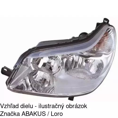 Hlavný reflektor 233310-V /POLCAR/ - obr. 2