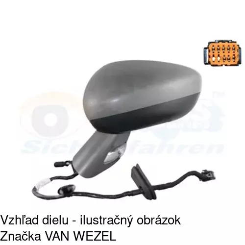 Vonkajšie zrkadlo 2334515E /POLCAR/ - obr. 1