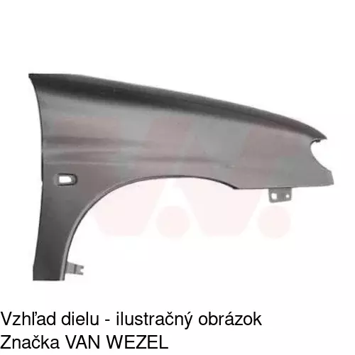 Predný blatník 235001 /POLCAR/ - obr. 3