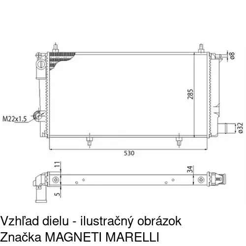 Chladiče vody 239008-5 /POLCAR/ - obr. 1