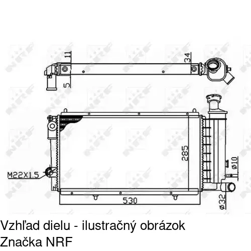 Chladiče vody 239008A6 /POLCAR/ - obr. 1