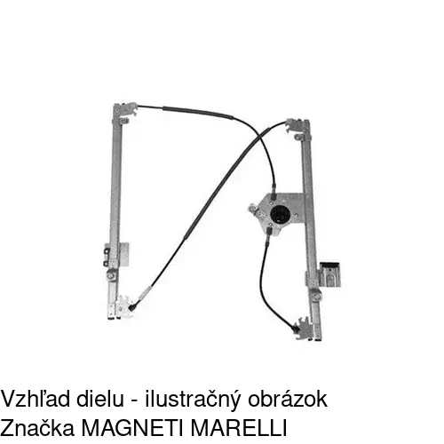 Elektrický mechanizmus okna dverí 2397PSE2 /POLCAR/ - obr. 2