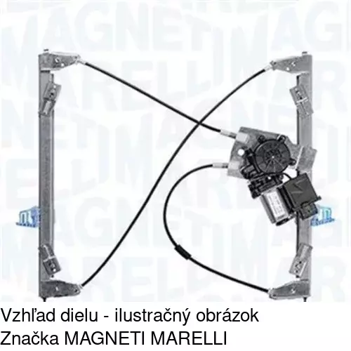 Elektrický mechanizmus okna dverí POLCAR 23B1PSE1CE