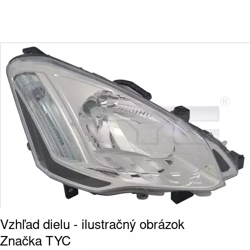 Hlavný reflektor POLCAR 23U110-V
