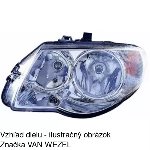 Hlavný reflektor 2421091E /POLCAR/ - obr. 2