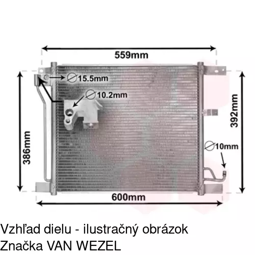 Chladiče klimatizácie 2713K81K /POLCAR/ - obr. 1