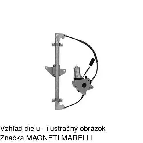Mechanizmus sťahovania okna elektrický bez motora 2713PSG2 /POLCAR/ - obr. 3