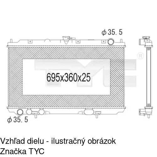 Chladiče vody POLCAR 2734083K