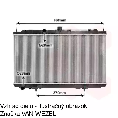 Chladiče vody 2734086K /POLCAR/ - obr. 1