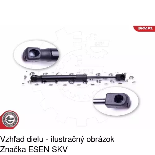 Plynová pružina 2734AB /POLCAR/ - obr. 2