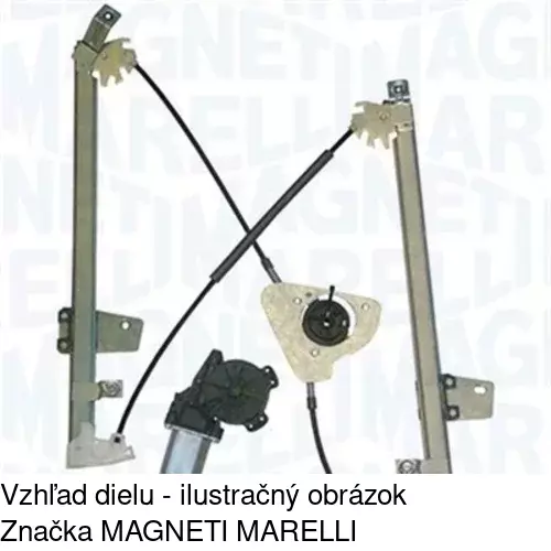 Mechanizmus sťahovania okna elektrický bez motora 2759PSG2 /POLCAR/ - obr. 1