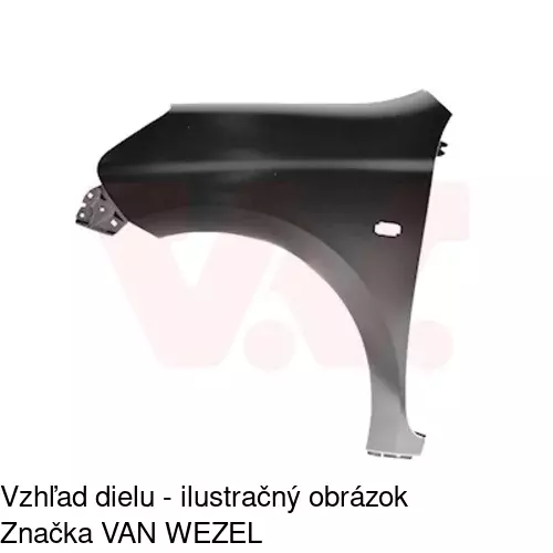 Predný blatník POLCAR 27B101