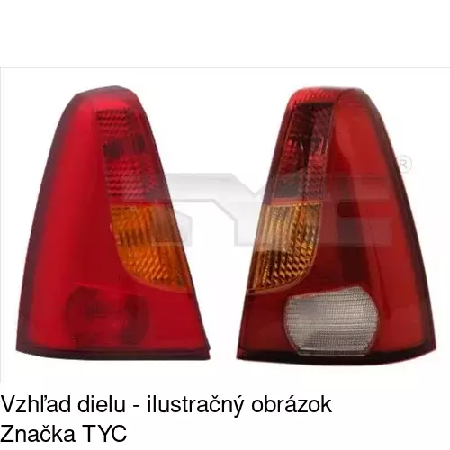 Zadné svetlo POLCAR 280087-E