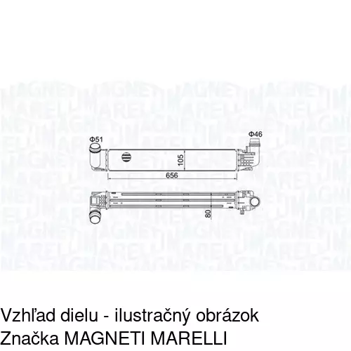 Chladiče vzduchu (Intercoolery) POLCAR 2800J81X