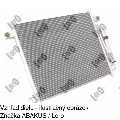 Chladiče klimatizácie 2905K8C1S /POLCAR/ - obr. 2