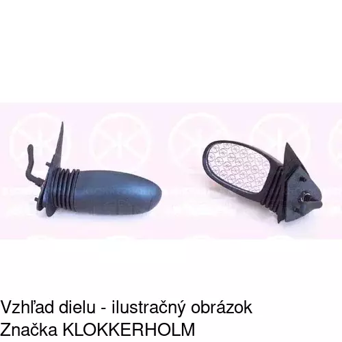 Vonkajšie zrkadlo 3002511E /POLCAR/ - obr. 1