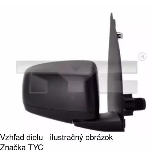 Vonkajšie zrkadlo 300352-M /POLCAR/ - obr. 2