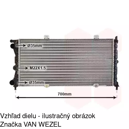 Chladiče vody 301708A5 /POLCAR/ - obr. 4
