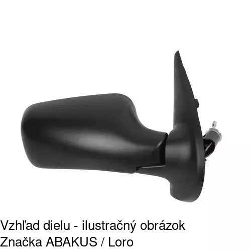 Vonkajšie zrkadlo 3017522E /POLCAR/ - obr. 2