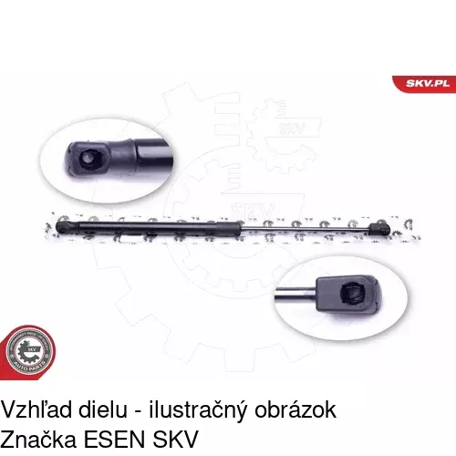 Plynová pružina 3017AB /POLCAR/ - obr. 4