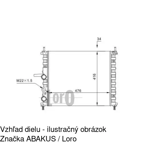 Chladiče vody 301808-9 /POLCAR/ - obr. 2