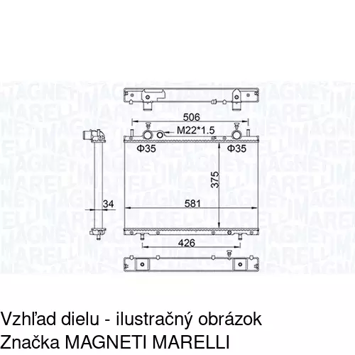 Chladiče vody 301808A7 /POLCAR/ - obr. 2