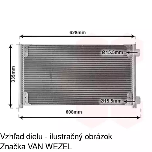 Chladiče klimatizácie 3022K8C4 /POLCAR/ - obr. 3