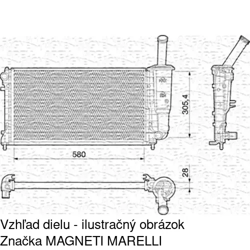 Chladiče vody 302308-5 /POLCAR/ - obr. 1