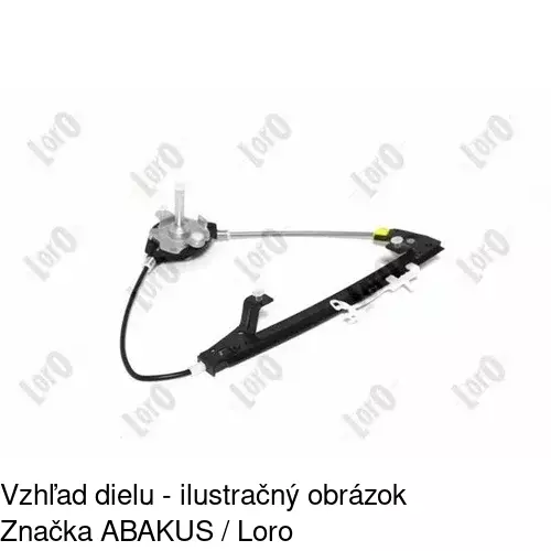 Elektrický mechanizmus okna dverí 3024PSE8 /POLCAR/ - obr. 3