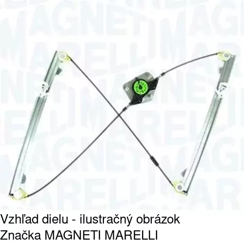 Mechanizmus sťahovania okna elektrický bez motora POLCAR 3029PSG1