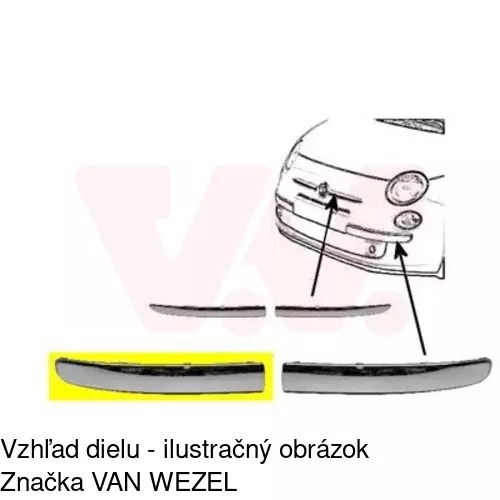 Lišta nárazníka 303507-8 /POLCAR/ - obr. 3