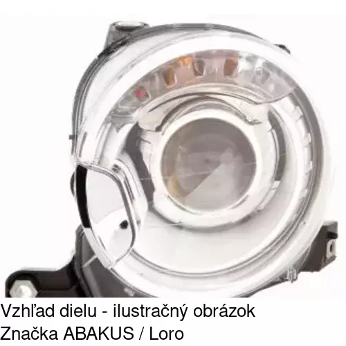 Hlavný reflektor 3035102U /POLCAR/ - obr. 1
