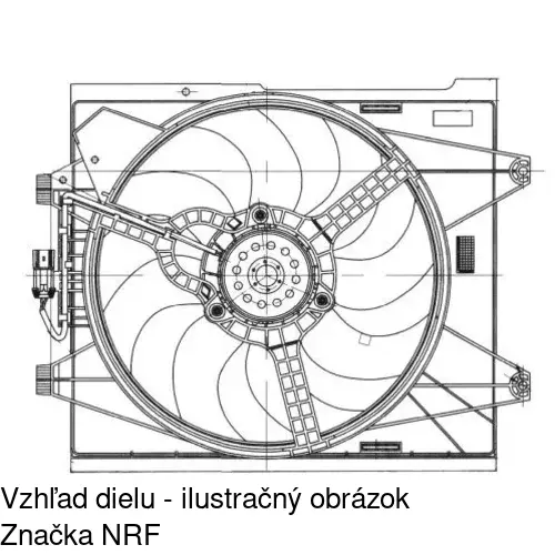 Ventilátor bez krytu / podpery 303523U2 /POLCAR/ - obr. 1