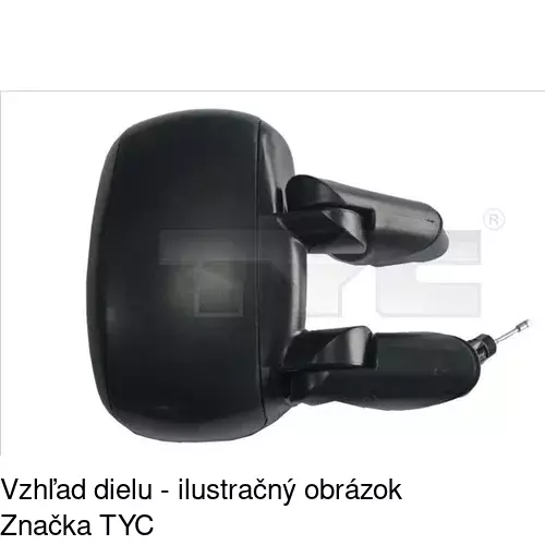 Vonkajšie zrkadlo 3040521M /POLCAR/ - obr. 1