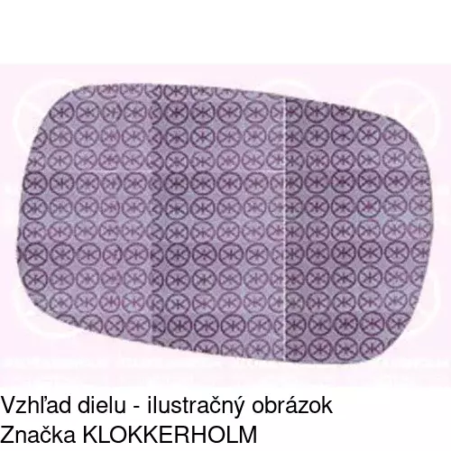 Sklo vonkajšieho zrkadla s držiakom 3040543M /POLCAR/ - obr. 2