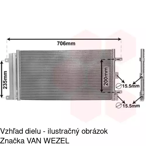 Chladiče klimatizácie 3041K81X /POLCAR/ - obr. 3