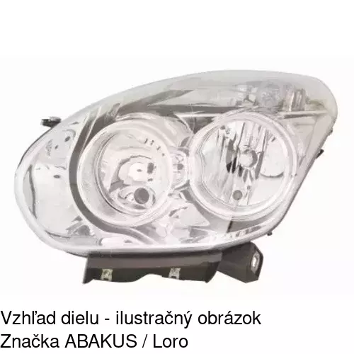 Hlavný reflektor 304209-E /POLCAR/ - obr. 3
