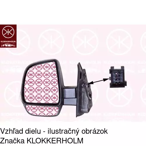 Vonkajšie zrkadlo 3042516E /POLCAR/ - obr. 3