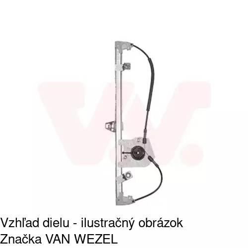 Elektrický mechanizmus okna dverí 3042PSE1CE /POLCAR/ - obr. 3
