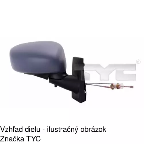 Vonkajšie zrkadlo POLCAR 3044521M