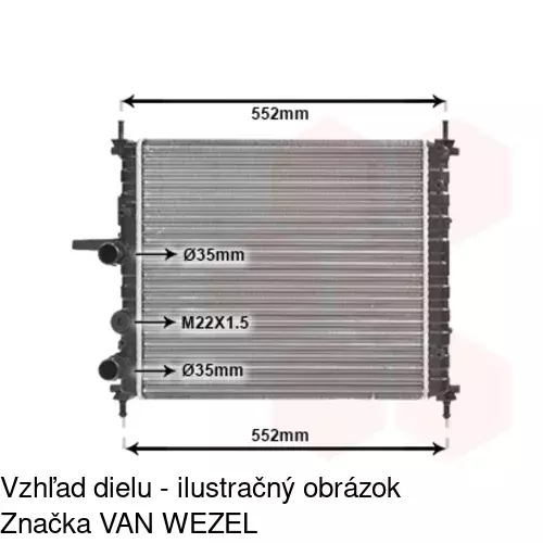 Chladiče vody 306508-2 /POLCAR/ - obr. 5