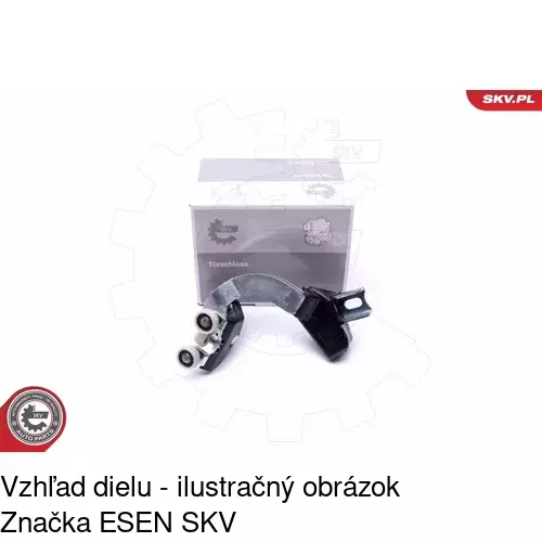 Vozík - kolieska pant posuvných dverí 3080Z-70 /POLCAR/ - obr. 2