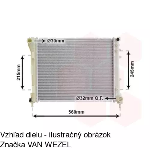 Chladiče vody 30A108-1V /POLCAR/ - obr. 2