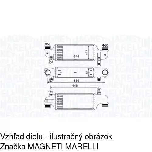 Chladiče vzduchu (Intercoolery) POLCAR 3201J81X