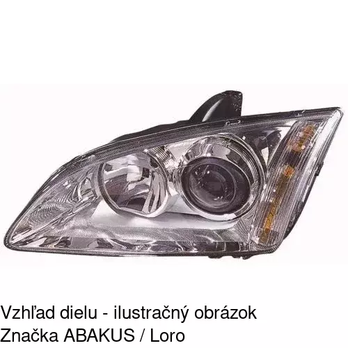 Hlavný reflektor 320209-E /POLCAR/ - obr. 4
