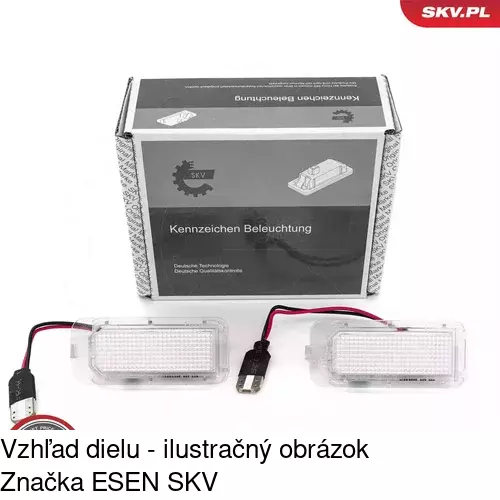 Svetlo na osvetlenie evidenčného čísla 3205959R /POLCAR/ - obr. 5