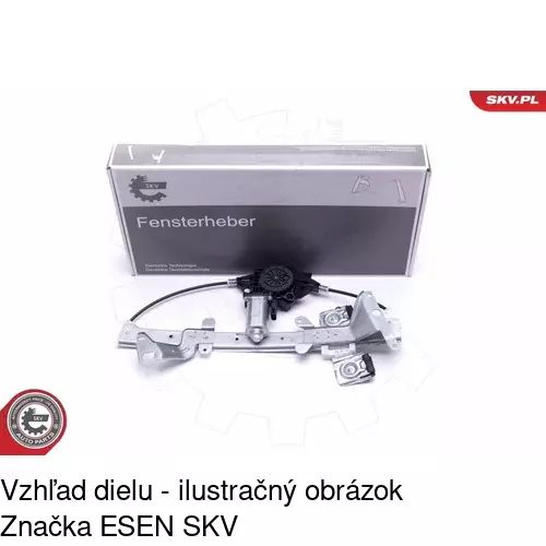 Mechanizmus sťahovania okna elektrický bez motora 3212PSG4 /POLCAR/ - obr. 3