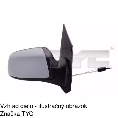 Sklo vonkajšieho zrkadla s držiakom 3218545E /POLCAR/ - obr. 4